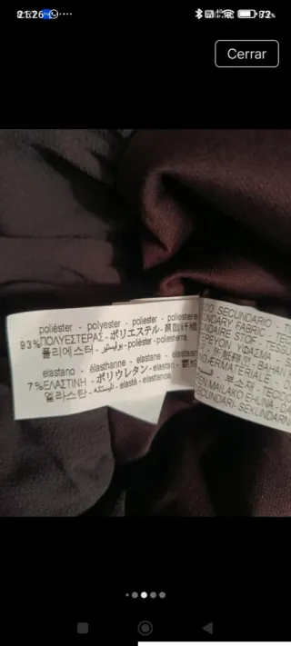 Vestido Zara Negro y Marrón