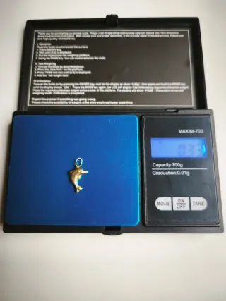 Colgante de delfín oro 18k(750)