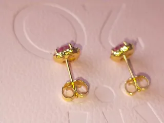 Pendientes Pandora Corazón Rosa y Circonitas