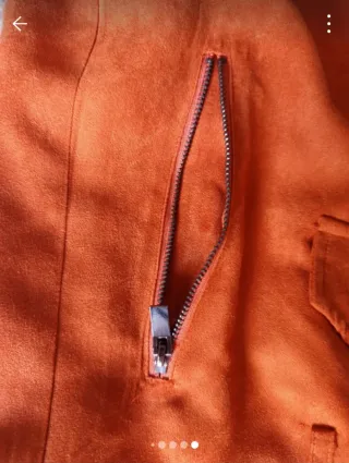 Chaqueta Biker Naranja Talla S