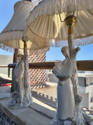 Pareja Figuras Zaphir Lladró Lamparitas de noche