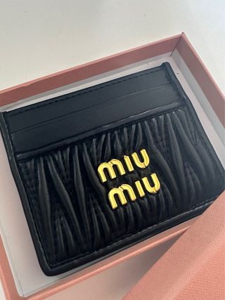 Tarjetero Miu Miu Negro