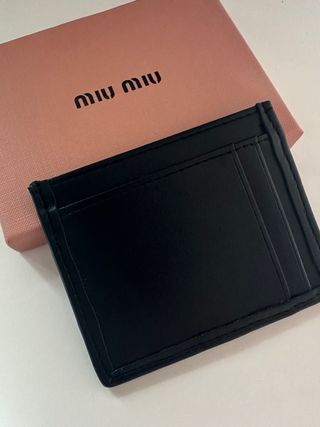 Tarjetero Miu Miu Negro