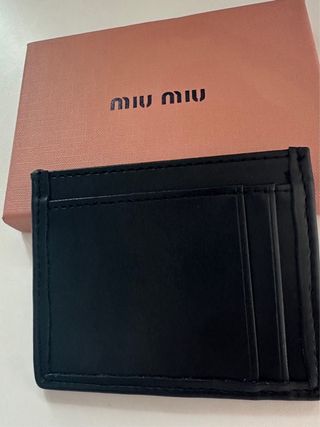 Tarjetero Miu Miu Negro