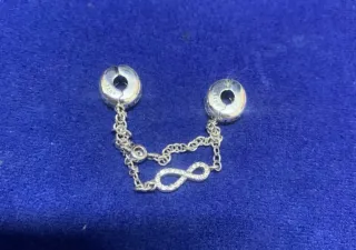 Cadena de Seguridad Pulsera Infinito Familia Plata