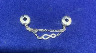 Cadena de Seguridad Pulsera Infinito Familia Plata