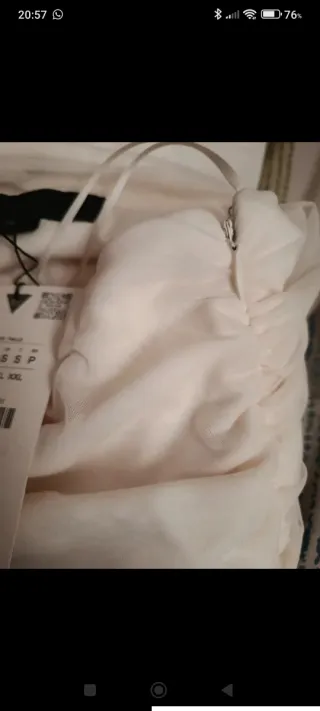 Vestido Zara blanco talla única