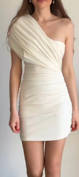 Vestido Zara blanco talla S
