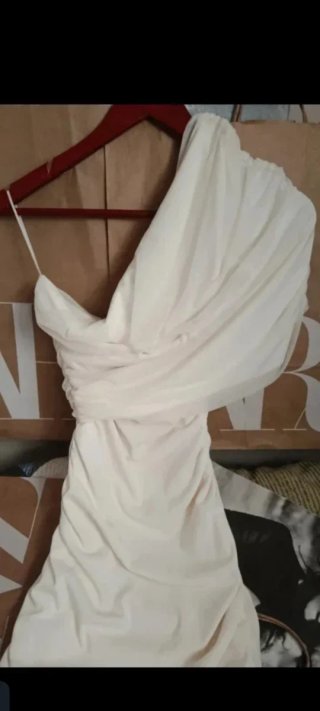 Vestido Zara blanco talla S