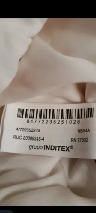 Vestido Zara blanco talla S
