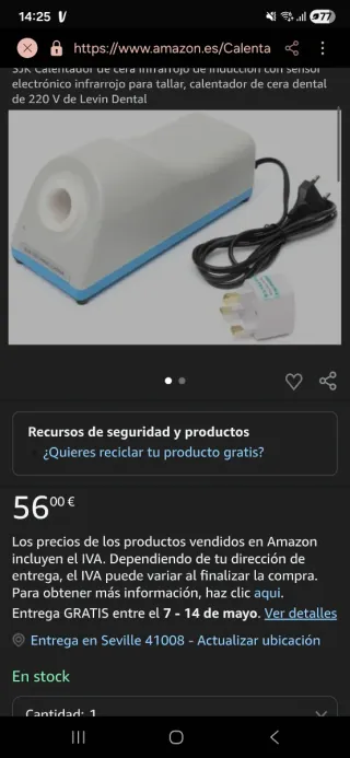 Calentador de Inducción Eléctrico SJK Lab J28-3
