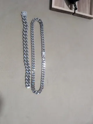 Conjunto Vikingo Acero Inox: Pulsera y Cadena