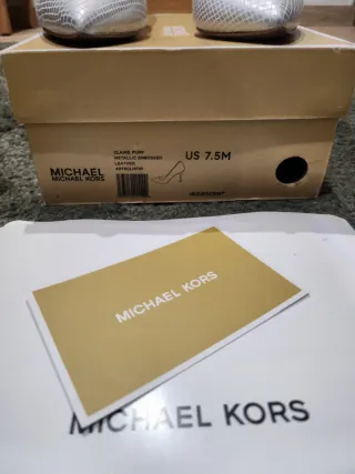 Michael Kors Zapatos Salón Plateados
