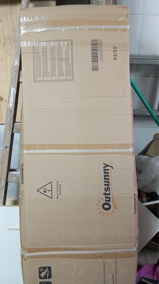 Caseta Jardín Metálica Marrón Sin Estrenar