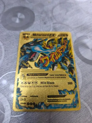 Carta Pokémon Mega Charizard EX Dorada