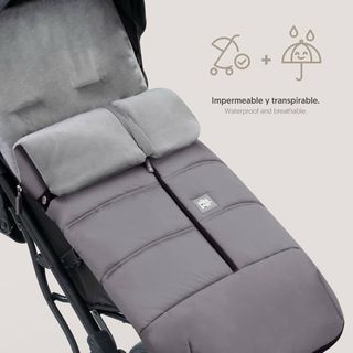 Saco universal gris unisex para silla de paseo