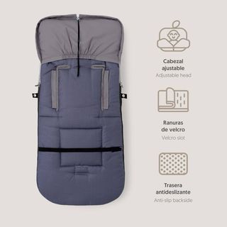 Saco universal gris unisex para silla de paseo