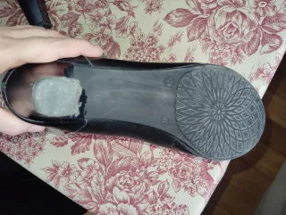 Botín piel negro talla 40