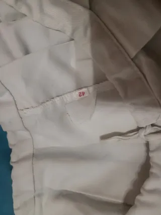 Faldón Fallero Talla 42 blanco