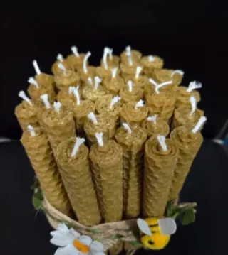 Velas de miel artesanales