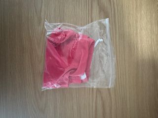 Costume da bagno rosso/corallo con fascia bianca