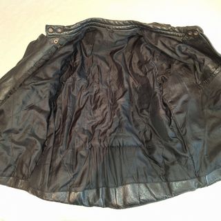 Chaqueta Clásica Motorista Piel Negra