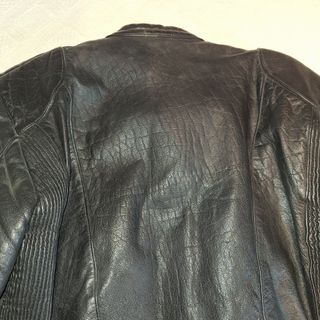 Chaqueta Clásica Motorista Piel Negra