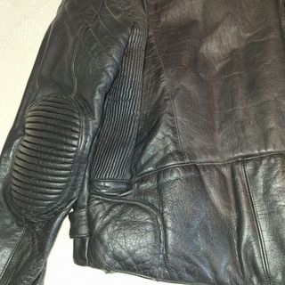 Chaqueta Clásica Motorista Piel Negra
