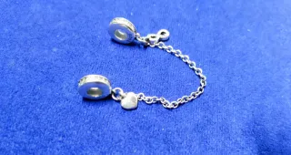 Cadena de Seguridad Corazón Infinito pulsera Plata