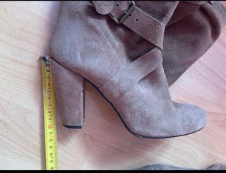Botas altas tacón Stradivarius marrones