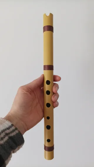 Quena en Sol decorada