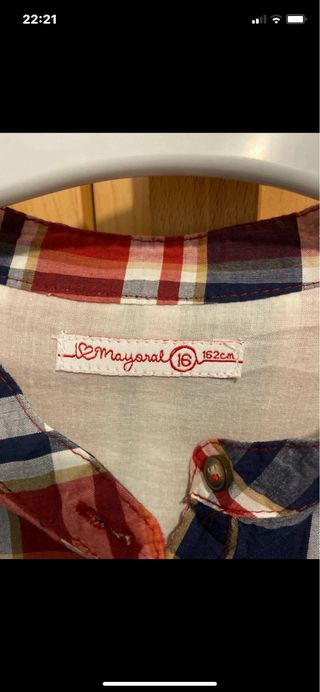 Vestido de cuadros rojo