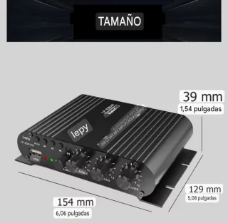 Amplificador de audio LEPY con Subwoofer y Control