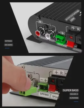 Amplificador de audio LEPY con Subwoofer y Control
