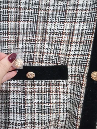 Chaqueta Chaleco Estilo Chanel Multicolor