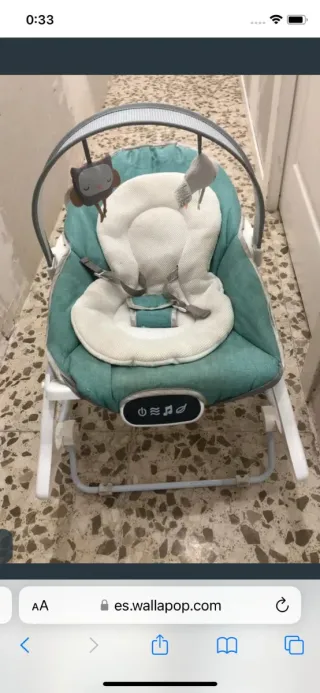 Hamaca bebé con arco de juegos
