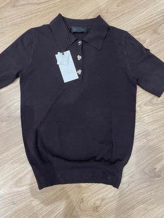 Jersey ZARA marron con etiquetas