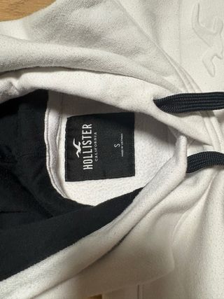 Sudadera Con Capucha Hollister California Blanca