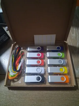 Pack 10 Pendrives USB 120MB