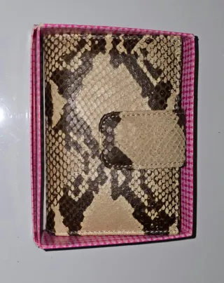 Cartera Piel Ubrique Beige/Marrón Auténtica