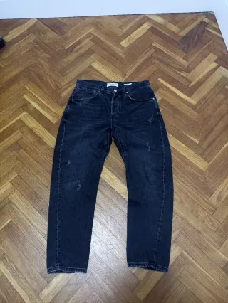 Pantalón vaquero negro Pull&Bear