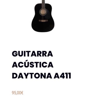 Guitarra Acústica Negra