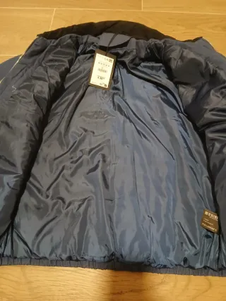 Cazadora bomber azul Pull and Bear Talla M