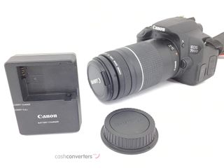 camara digital reflex canon eos 77d+ef 75-300mm f4-5.6 iii