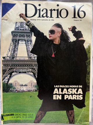 Revista semanal Diario 16 de 1986 Alaska Fangoria