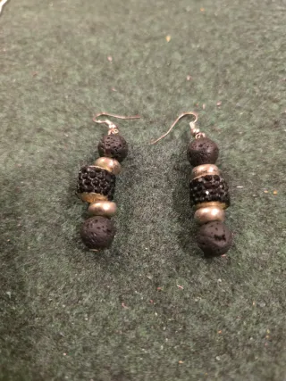 Conjunto collar, anillo y 2 pares pendientes
