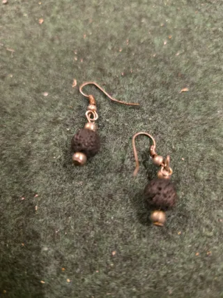 Conjunto collar, anillo y 2 pares pendientes