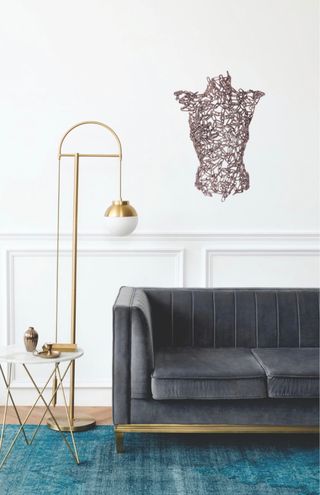 Escultura unica de Busto Femenino Soldada a mano