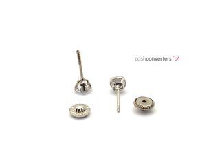 pendientes oro 18k con piedra con circonita