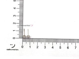 pendientes oro 18k con piedra con circonita